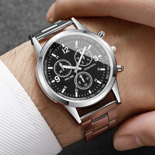 Montre Homme Business – Bracelet Argenté & Cadran Chiffres Arabes | Style Urbain